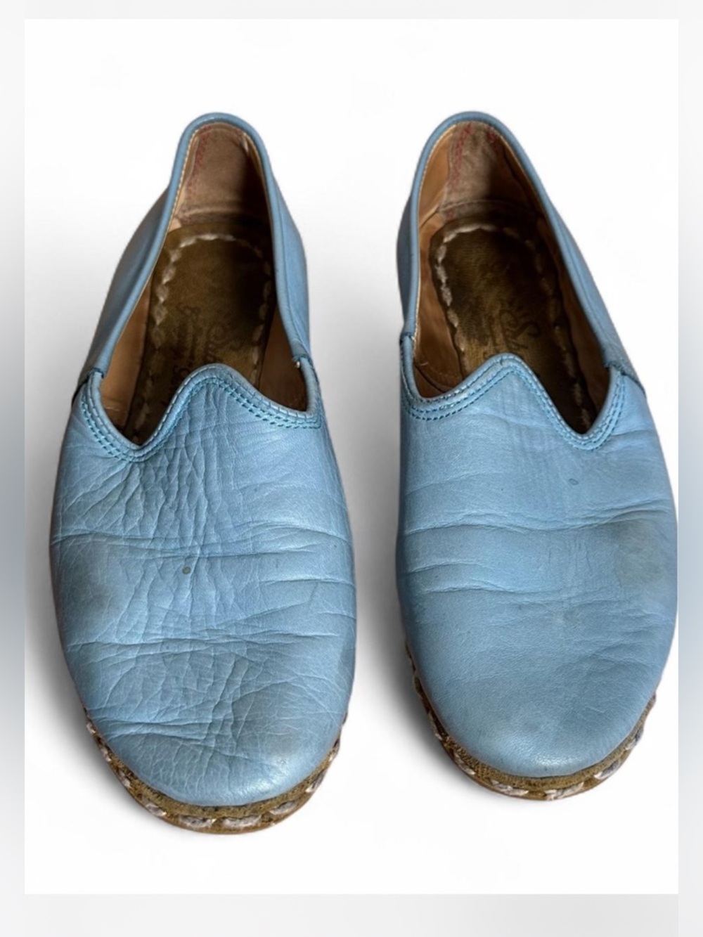 💜 Sabah Beirut Leather Slip On Shoes w/Dust Bag (39/US 8-8.5) - Picture 2 of 8